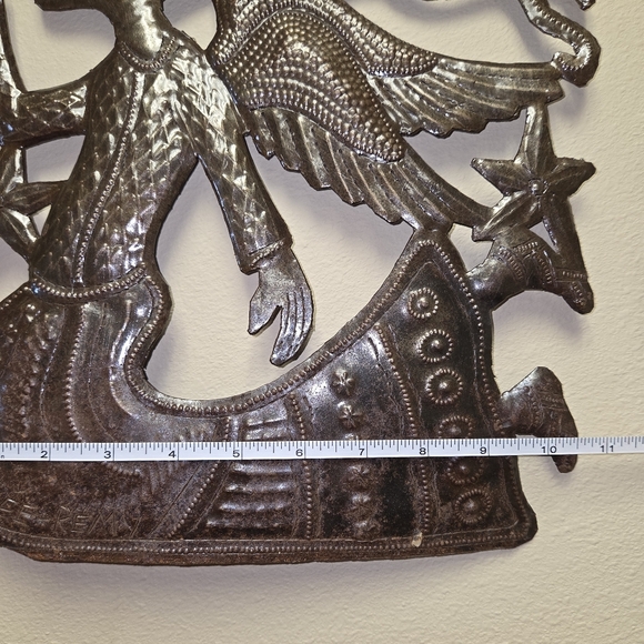 Haitian Star Angel Celestial Metal Wall Art Decor - Picture 5 of 5
